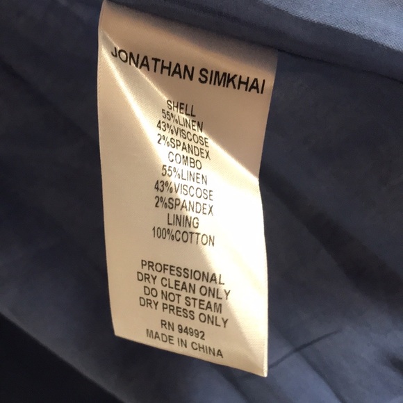 Jonathan Simkhai | Ava Floral Wrap Linen Blend Gown in Pacific Print Size 2 - Picture 8 of 12